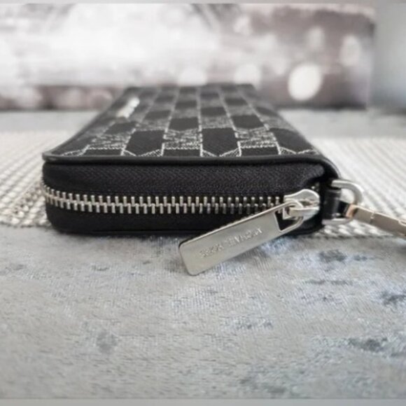 NWT Michael Kors Jet Set Travel Wristlet Wallet MK Black shimmer - Picture 5 of 7